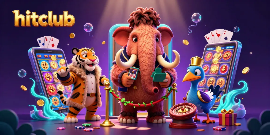 Experience the thrill of hitclub with a vibrant casino scene featuring unique characters and engaging gaming elements.