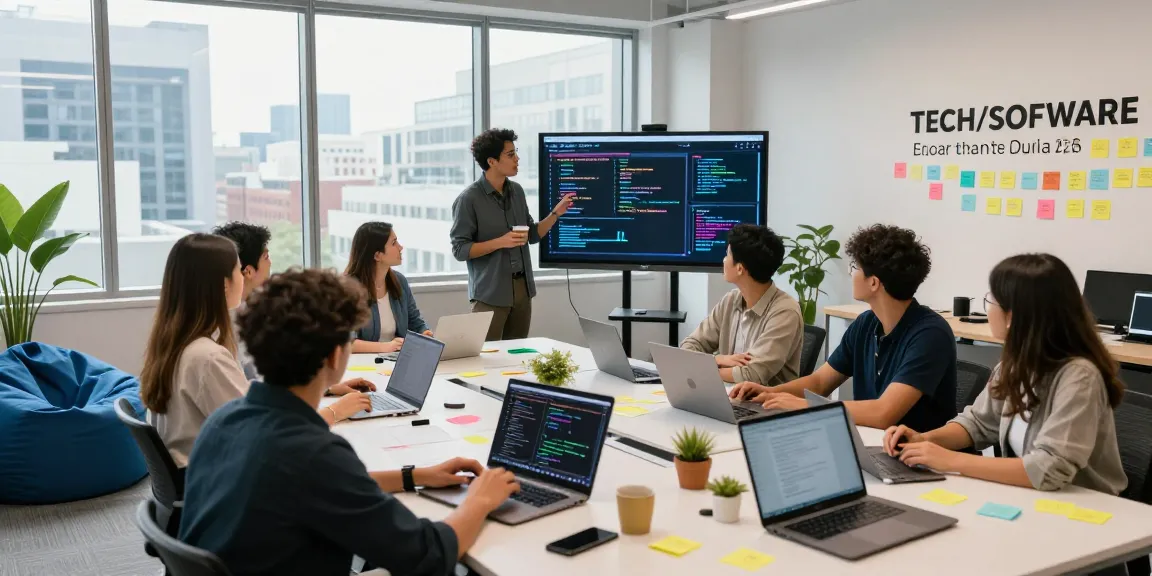 Diverse team collaborating on AI startups 2026 in a vibrant office space with innovative ideas displayed.