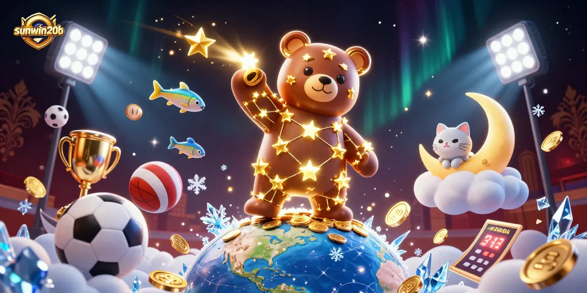 Experience thrilling gameplay at sunwin20b with golden stars and sports action.